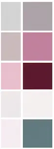 Raspberry blush color chart
