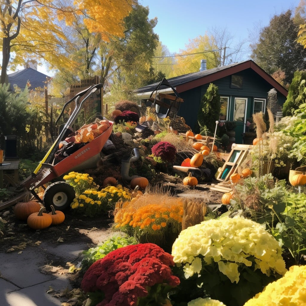 Fall garden cleanup