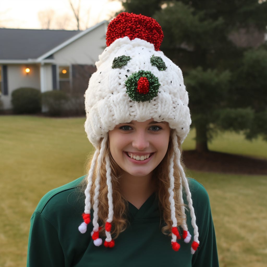 DIY ugly Christmas hats for 2023, The Snowman