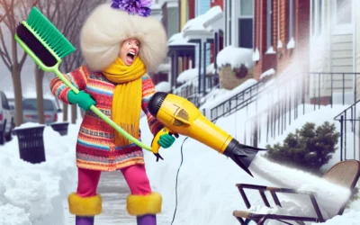 Snow-Free Sidewalk: A Snowfall Showdown with Frosty’s Foe