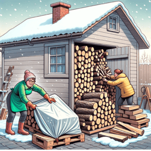 How to stack firewood