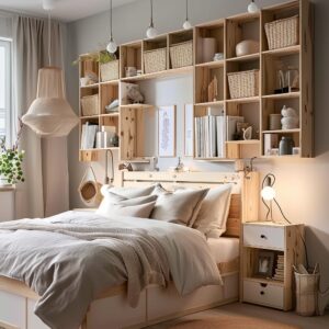 clean and organized Bedroom 