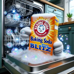 Baking soda blitz, use baking soda to clean dishwasher 