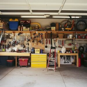 Garage transformation with creative storage solutions 