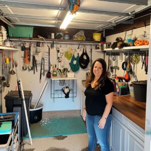 garage makeover by a single mom