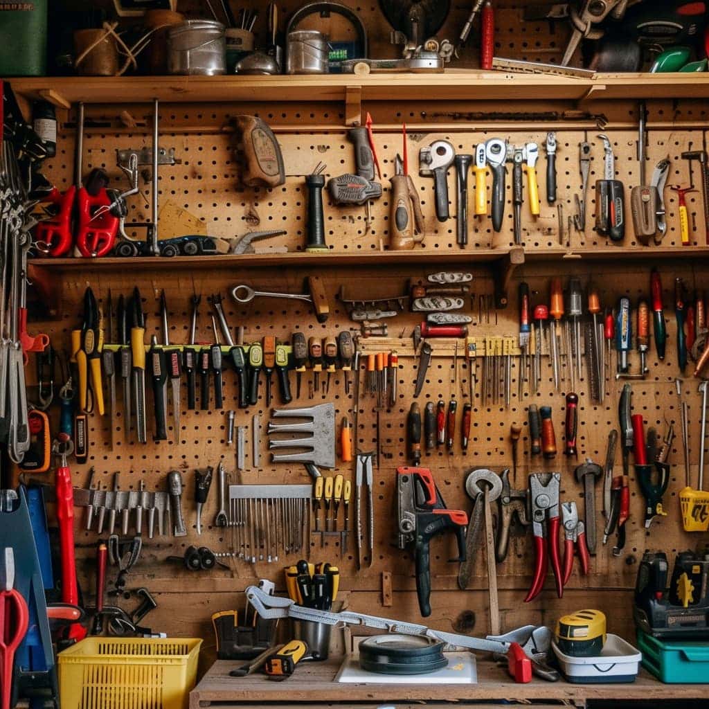 Diy home repair- toolshed, well organized