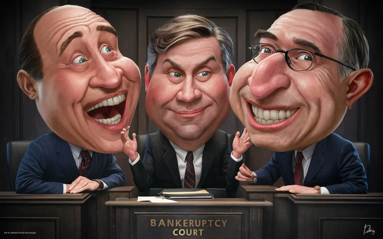 Bankruptcy court and its characters on momversusworld.com 